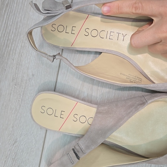 Sole Society Women Anthropologie Rhyes Leather The Pointed Toe flats shoes 8.5M - Picture 4 of 11